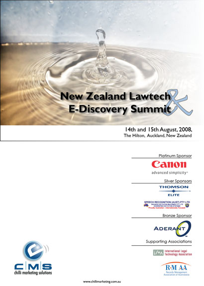 NZ E-disco and Lawtech catalogue